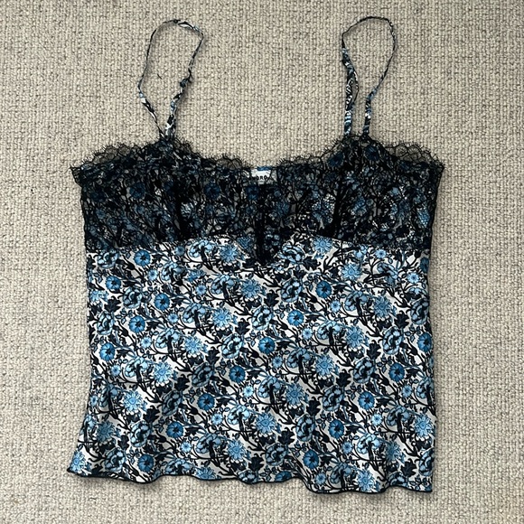Sandro Tops - Sandro satin twill floral tank top size 2 or medium